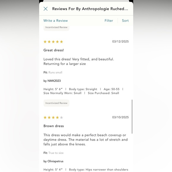 NWT new medium Anthropologie ruched v neck cross strap dress brown modal stretch - Picture 16 of 16